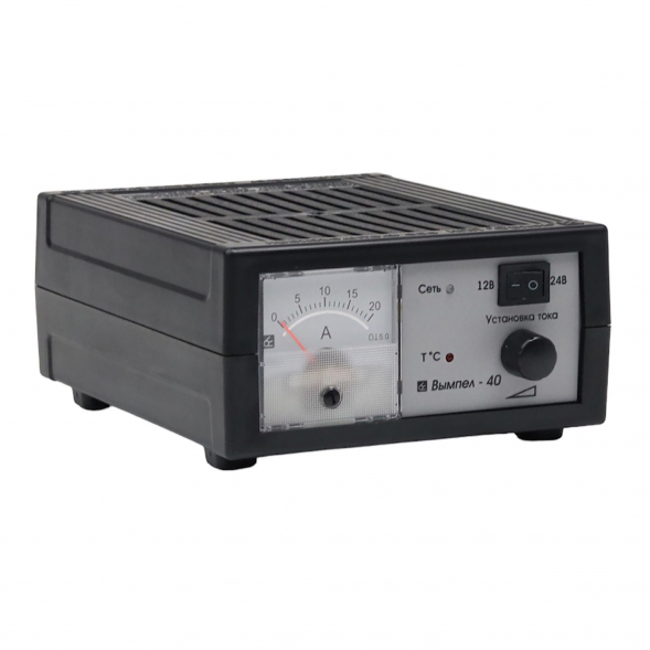 Зарядное устройство Вымпел 40 (автомат, 0-20А, 12/24В стрел. амперм)