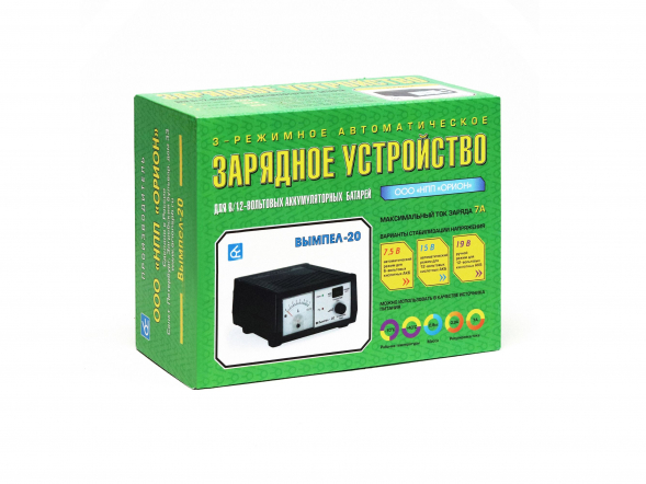 Зарядное устройство Вымпел 20 (автомат, 0-7А, 7,5/15/19В стрелочн. амперм.)
