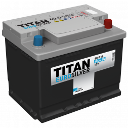Аккумулятор Titan Euro Silver 60R низкий 600A 242x175x175