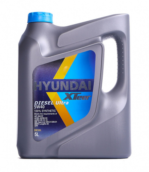Масло моторное Hyundai XTeer Diesel Ultra 5W-40 5 л (1051223) синтетическое