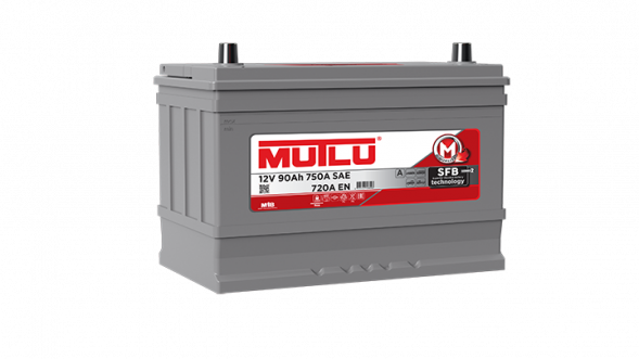 Автомобильный аккумулятор Mutlu 105D31FR 90 Ач 720A прям. пол. (306x175x224) D31.90.072.D