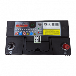 Аккумулятор Solite Silver 70B24L 59 Ач 520А обр. пол. (236x128x220) узкие кл.