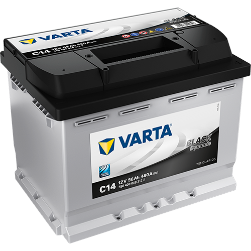 Автомобильный аккумулятор Varta Black Dynamic C14 56R 480A 242x175x190