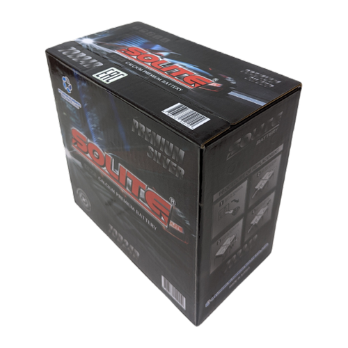 Автомобильный аккумулятор Solite Silver 70B24R 59 Ач 520А прям. пол. (236x128x220) узкие кл.