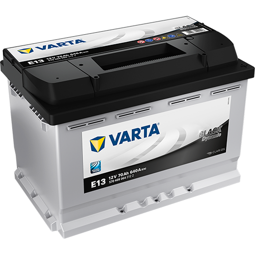 Автомобильный аккумулятор Varta Black Dynamic E13 70R 640A 278x175x190