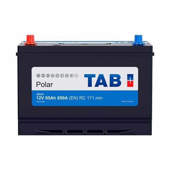 Автомобильный аккумулятор Tab Polar 95 Ач 850А прям. пол. 246995 (301x175x220) 59519 SMF 105D31R S95JX